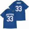 Movie Football Varsity Blues Jersey West Canaan Coyotes 82 Charlie Tweeder 69 Billy Bob Polk High 33 Al Bundy Teamkleur Blauw All Stitched Ademend University