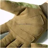 Guantes de motocicleta Cinco dedos Mticam Táctico Antideslizante Ejército Militar Bicicleta Airsoft Disparar Paintball Equipo de trabajo Camo FL Dedo Hombres W DHI8I