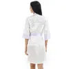 Vestido de banho curto do casamento de roupas de sono feminino Vestido de banho de túnio de mulheres quimono yukata lady lady sleepshirts pijama noturdress s-xxl #4162