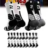 1 adet profesyonel basketbol çorapları Spor çorapları çalıştıran kalsketinler futbol meias futbol çorapları stoklama futbolcu numarası 0-9 spor giyim Accessoriessports