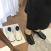 Pantofole Bailamos Scivolo diviso da donna Tabi Ninja Slip Piatto Scivolo circolare Superficiale Scivolo pigro Barca Scivolo Indietro Mulo Scarpe Scarpe morbide 231118