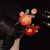 Hair Clips Retro Flower Sticks Forks Handmade Wooden Hairpins And For Women Bun Maker Jewelry Accessories