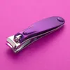 Tagliaunghie LIZY Purple Art Forbici per pedicure in acciaio al carbonio Trimmer s Cuticola Manicure Edge Cutter Scissor Tool 230417