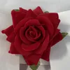 Decoratieve bloemen Velvet Roses Hoofd Valentijnsdag Geschenken Wedding Bridal Accessories Home Decor Diy Crafts Artificial