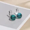 Klassiska romantiska smycken Rund Clear Crystal drop örhängen för kvinnor Elegant bröllopsfest örhängen brincos smycken Bijoux 2020 örhängen DEGLE Earrings Womens