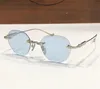 Nowe projektowanie mody okrągłe okulary przeciwsłoneczne sofffffffers i bez krawędzi cienkie metalowe świątynie retro proste styl wysokiej klasy okulary ochronne UV400