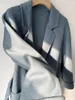 Womens Wool Blends Handmade Hepburn Ripple Water Pattern Coat Double sided Cashmere Long Jacket 231118