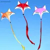Kite Accessories free shipping fox kite children swallow kites for kids snake air koi fish flying dragon aquilone scruplesL231118