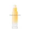 Garrafas de embalagem 10ml Jade Roll on Bottle Travel Glass portátil Óleo essencial Cristal natural Pedra Cosmética Bottling vazio D DHGARDEN DH2V5