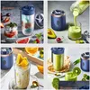 Obst Gemüse Werkzeuge Tragbare Kleine Elektrische Entsafter 6 Klingen Tasse Haushalt MTI Funktion Saft Matic Smoothie Mixer Drop Liefern Dhvrn