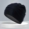 caps Women's Long Hair Sports Pool Waterproof Soft Pull Elastic Swimming Hat P230531