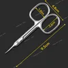 Ciseaux de manucure russes repousse des cuticules coupe pointe incurvée pédicure toilettage professionnel en acier inoxydable dissolvant de peau morte outils pour onglesCcuticle Scissors Nail