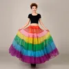 Petticoats 1 -metrowy petticoat Big Wing Bonless Bride Wedding Multicolour Underskirt spódnica