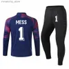 Samlingsbara nya mäns vuxna fotbollsmåltagare enhetlig skyddande svamp Lång seve Kid Training Football Mearchepere Soccer Jersey Top Pants Q231118