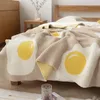 Coperte TONGDI Raschel Coperta per bambini Cartoon Coperta morbida Lavorata a maglia Calda decorazione ecologica per copriletto Copriletto