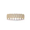 bocca Grillz Dental Zircon Bretelle Denti da vampiro Hip Hop Personalità Zanne Oro Sier Donna Uomo Gioielli