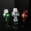 Meng kleurglas koolhydraten voor banger nagels 6,5 cm bubbler heady dab rig voor rookaccessoires