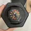Reloj deportivo digital de cuarzo unisex Reloj de choque original GA2100 Hora mundial Función completa Resistente al agua Serie LED Oak