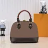Designer Shell Tote Bag Fashion Women Alma BB Handväskor Classic Messenger Bag äkta läder axelväska handväska