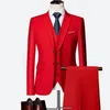 Abiti da uomo Blazer Giacca Pantalone Gilet / Uomo Business Abiti slim Completi Abito da sposa Abito tre pezzi Blazer Cappotto Pantaloni Gilet 231118