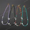 Nouveau perles perles brin collier ras du cou femmes chaîne collier charme coquille étoile coloré fait à la main Femme bijoux Boho accessoires mode bijouxcollier boho