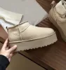 5 cm UG Kapcieczki Tasman Tazz Fur Boots Kaptaki Platforma Women Women Classic Ultra Mini Platform Bot Australian Winter Snow Designer Kids 35-40