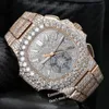 Vvs New Cartis Moissanite 2023 Watch Iced Out Wristwatches Pass Test Top Quality Eta Luxury Sapphire Watches Rose Gold Silver Automatic Chronograph Iced Out Emmawat