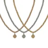 Dames hanger hart bal ketting kerst designer sieraden, goud/sier/rose kralenketting, T-serie compleet merk