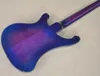 Guitare basse électrique 4 cordes corps violet avec touche en érable matériel chromé offre Logo/couleur personnaliser