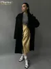 Rokken clacive mode slanke gouden damesrok elegant chic high taille midi rokken streetwear vintage faldas rok vrouwelijke kleding 230503