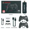 Портативные игровые игроки Game Stick x2 Ностальгический хост 32G 4K HD HDTV GD10 Retro Video Games Console с двумя беспроводными контроллером, встроенными в 10000 игр для детей подарок