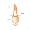 Fruit & Vegetable Tools Mtifunctional Avocado Slicer Peeling Pit Kiwi Fruit Knife Pp Separator Plastic Kitchen Cutting Drop Delivery H Dho0H