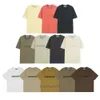 EssentialClothing Designer Mens TシャツティープリントESS半袖チェストレターエッセント特大のカジュアルTシャツコットンエッセンティエルメン8731