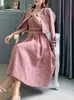 فستان من قطعتين circyy womens مجموعة الخريف طويلة الأكمام coatspaghetti حزام الصلبة أنيقة فريدة من نوعها 231118