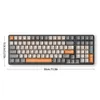 Teclados Gamer Teclado 100 teclas K6 Swap Teclado Tipo C Bluetooth compatível Keycap personalizado Múltiplos efeitos de luz para PC Desktop 231117