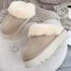디자이너 Tasman Snow Boots 따뜻한 플랫폼 호주 양나무 부츠 호주인 Tazz Slipper Cowhide House Shoe Winter Lazy Fur Ultra Mini Booties Women