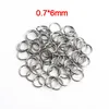 100pcs/lot paslanmaz çelik açık atlama yüzüğü 4/5/6/8mm dia yuvarlak altın renk bölünmüş halkalar DIY mücevher yapımı bulguları toptan mücevher yapım bulguları