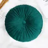 Pillow Holland Velvet Round Pumpkin Seat Waist Back Sofa Wheel Core Home Textile Decoration Tatami