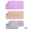 Towel Thickened Absorbent Coral Veet Cut Edge Towels Plain Wash Soft Face Towel For Home Polyester Drop Delivery Home Garden Home Text Dhqjz