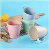 Canecas Wheat ST Solid Color Office Office Coffee Cup Ecofriely Housed Drop Drop Drop Garden Home Garden Kitchen Dining Bar Dhgarden Dhdqy