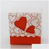 Geschenkwikkeling Creatieve verjaardag Candy Boxes Dubbele holte liefde hart Paperassen Lintverpakking Box MTI Kleur Hoge kwaliteit 0 14AB Drop del Dhzmu