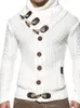 Camisolas masculinas Mindygoo alta qualidade por atacado personalizado casaco de malha gola grande botão euro-americano camisola masculina 231118