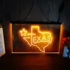 Texas LED Neon Sign Home Decor Capodanno parete matrimonio camera da letto luce notturna 3D