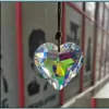 Décorations de jardin Big Crystal Heart Pendentifs Fenêtre Prismes Lustre Sun Catcher Suspendu Ornement Drop Livraison Maison Patio Pelouse Dh4Jf