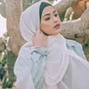 Sciarpe Donne Musulmane Bolla Piega Estate Velo Sottile Hijab di Alta Qualità di Colore Solido Morbido Scialli Lunghi Foulard Foulard Arabo Islamico Kimd22