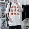 Męskie koszule japońskie anime łańcuch łańcuchowa man t -koszulka mężczyzna kreskówka pochita t shirt makima harajuku graficzne koszulki unisex ubrania