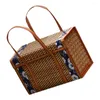 Dinnerware Sets Fruit Basket Woven Baskets Picnic Hamper Tote Shopping Bag Handbag Bamboo Handwoven Storage Box Child