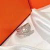 ring voor vrouw ontwerper koppel Verguld 18K diamant maat 6-8 T0P Geavanceerde materialen officiële reproducties Europees formaat kristal jubileumcadeau 009