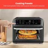 Baking Pastry Tools Air Touch Fryer Toaster Oven Combo 4In1 Black Convection Countertop Cook a 10In Pizza 4 Slices of Toast Fry 231118