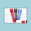 Painting Pens Hero Hook Line Pen Waterproof Colorfast Cd Marker 2 Heads Oily Art Ding Wtitting Red Blue Black Drop Delivery Office S Dhjvi